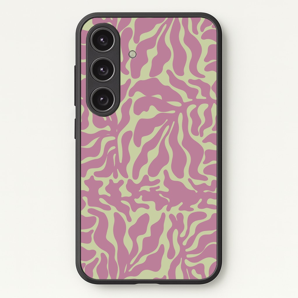 Pink Leaves - Foliage Phone Case - Galaxy S25 / Standard