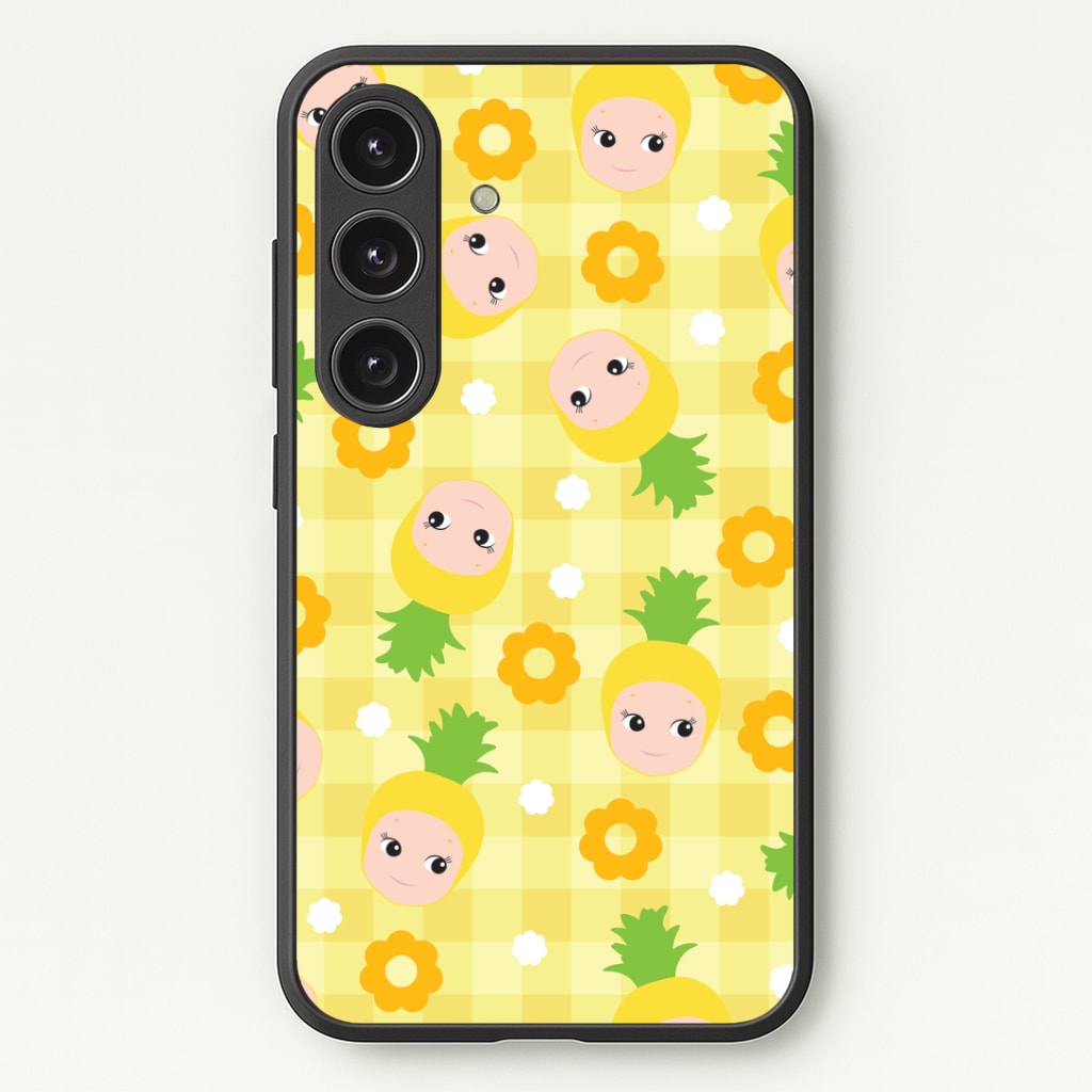 Pineapple Angel Pattern Phone Case - Galaxy S25 / Standard