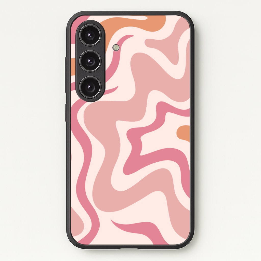 Pink Waves Phone Case - Galaxy S25 / Standard