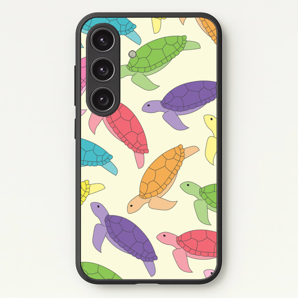 Multi Coloured Turtle Pattern - Sealife Phone Case - Galaxy S25 / Standard