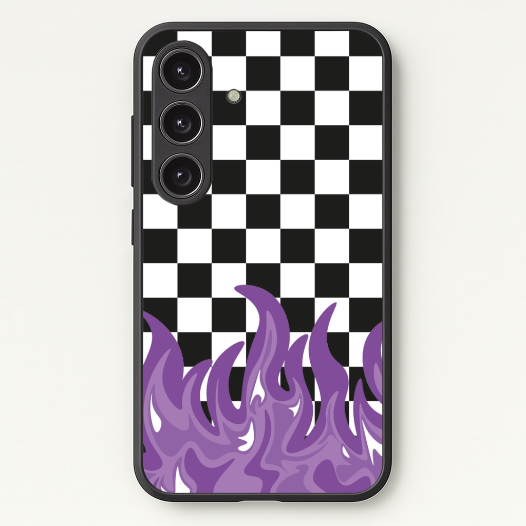 Purple Flame - Skate Aesthetic Phone Case - Galaxy S25 / Standard