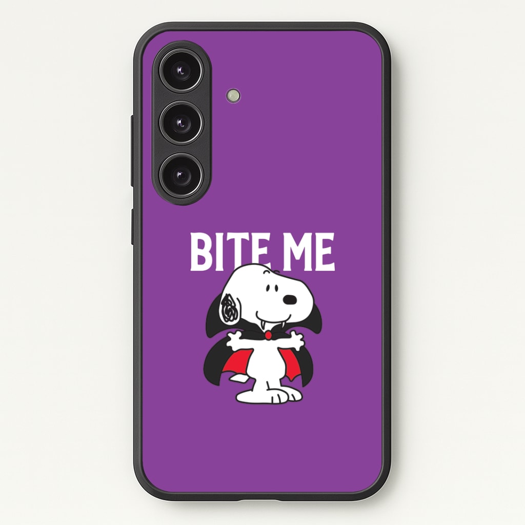 Bite Me Cartoon Beagle Phone Case - Galaxy S25 / Standard