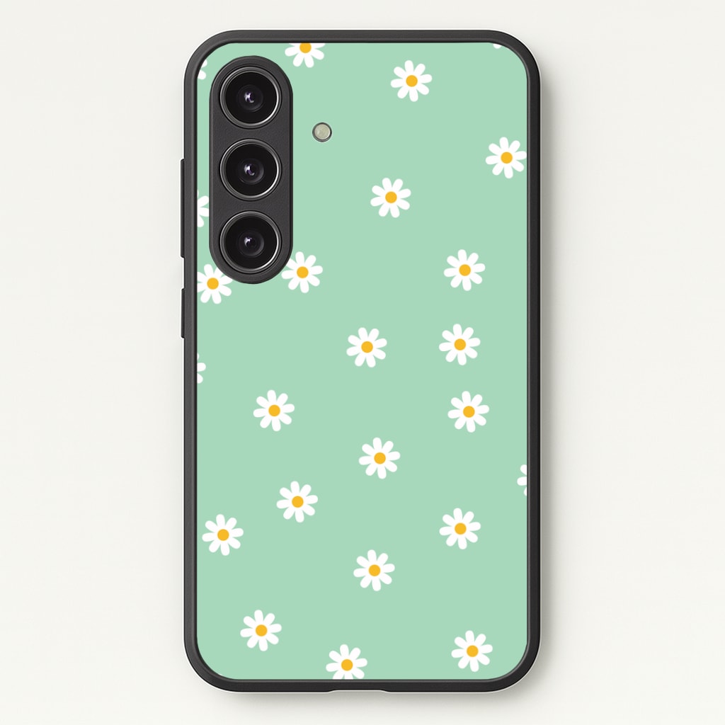 Teal Daisies Phone Case - Galaxy S25 / Standard