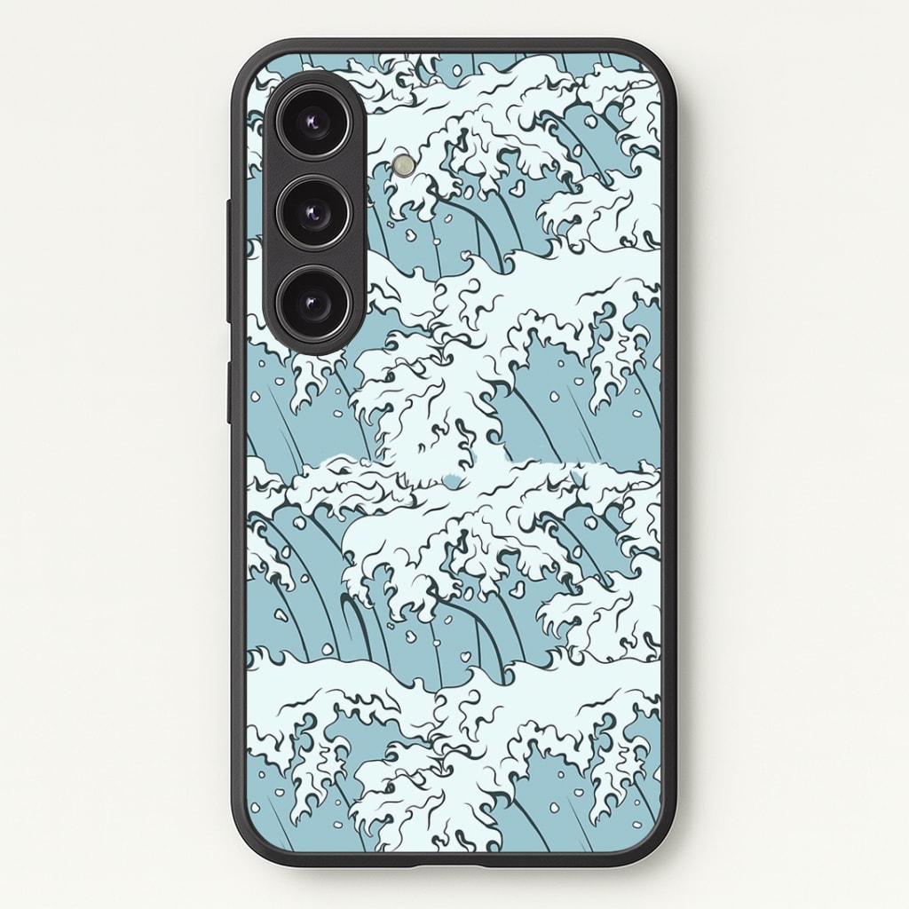Japanese Waves Phone Case - Galaxy S25 / Standard