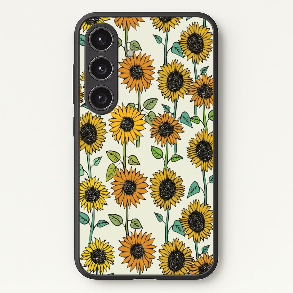 Painted Sunflowers Phone Case - Galaxy S25 / Standard