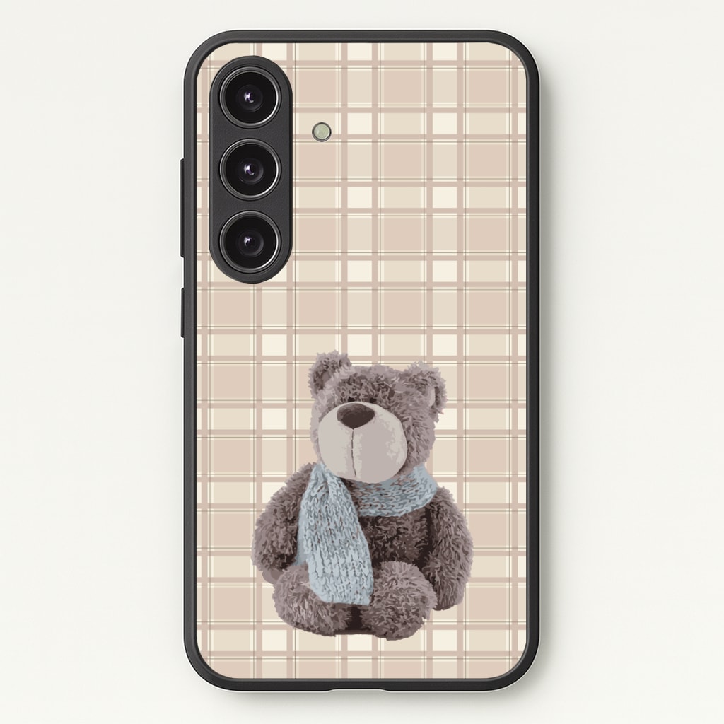 Tartan Teddy Bear Phone Case - Galaxy S25 / Standard
