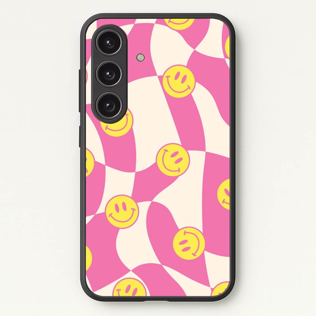 Smiley Checkboard - Trippy Patterns Phone Case