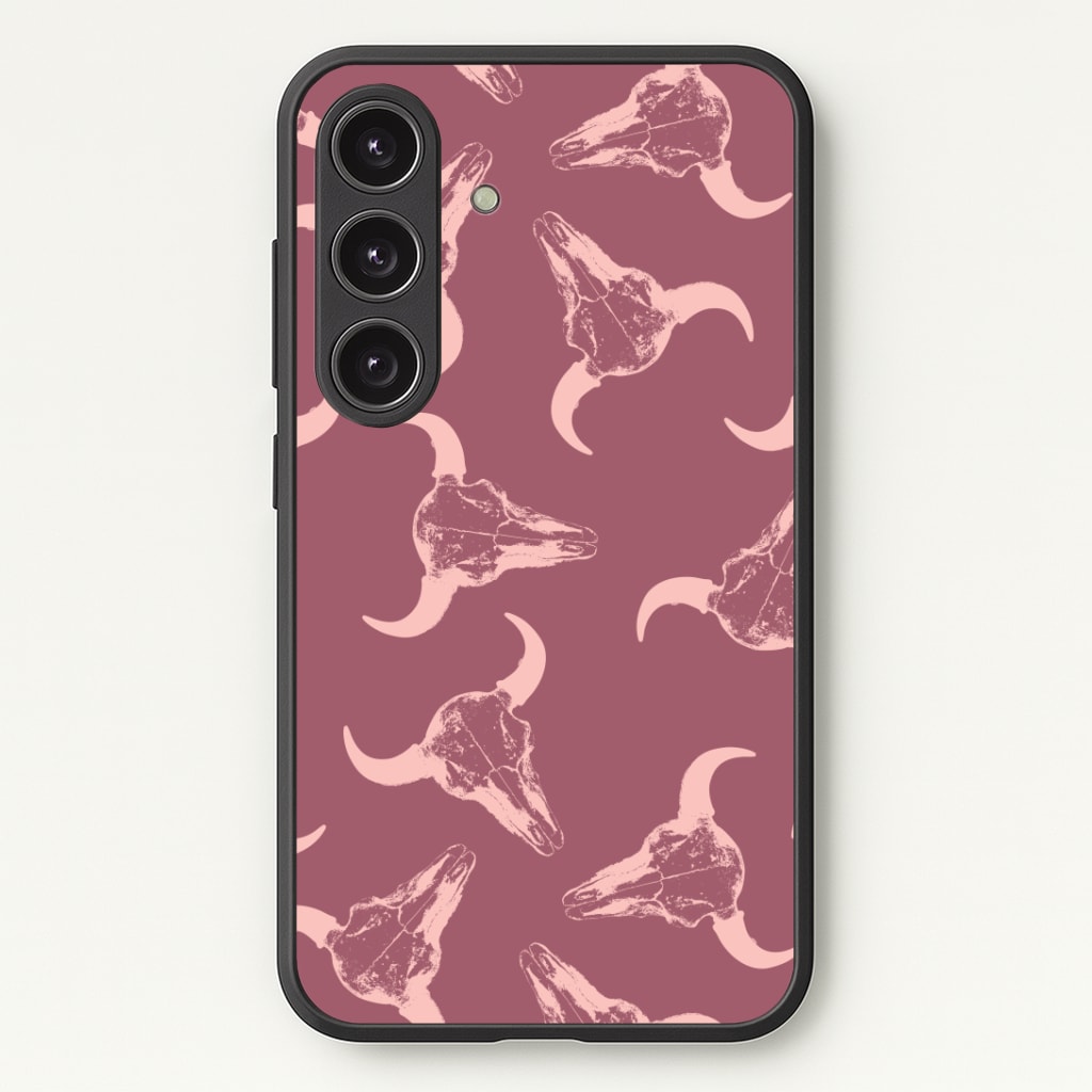 Pastel Skulls Pattern Phone Case - Galaxy S25 / Standard