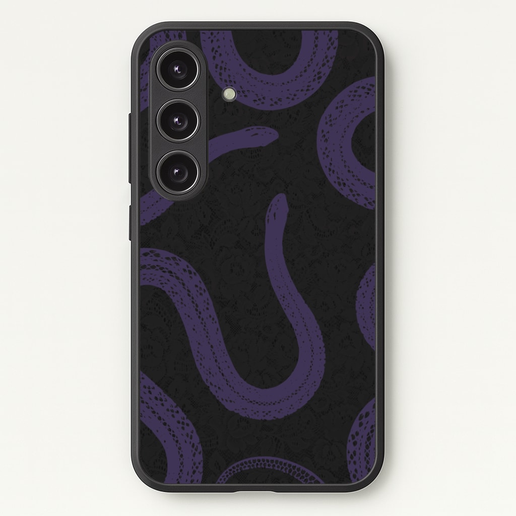 Snakes And Lace Pattern Phone Case - Galaxy S25 / Standard
