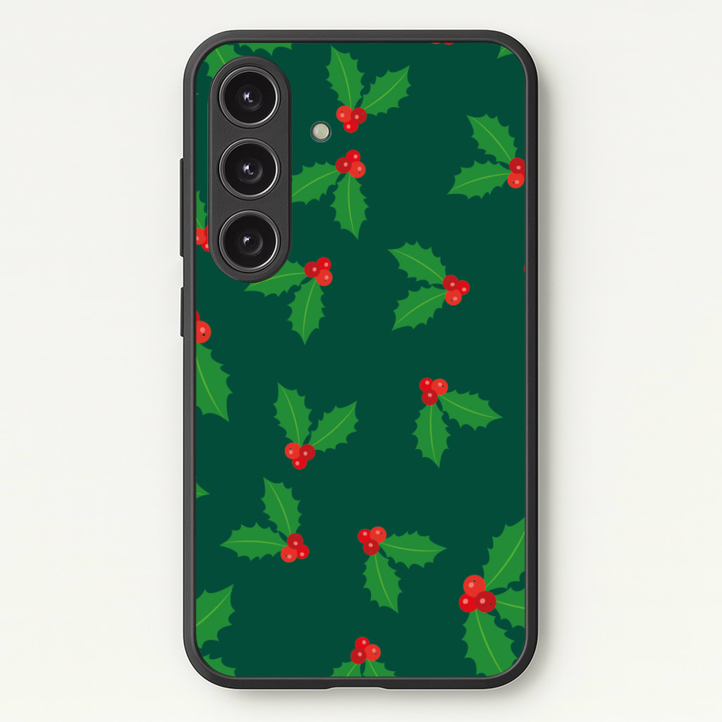 Holly - Christmas Patterns Phone Case - Galaxy S25 / Standard