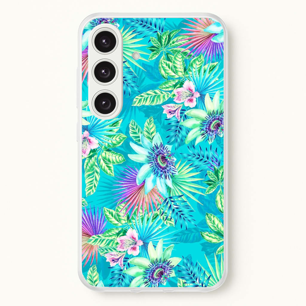 Blue Floral Pattern Phone Case