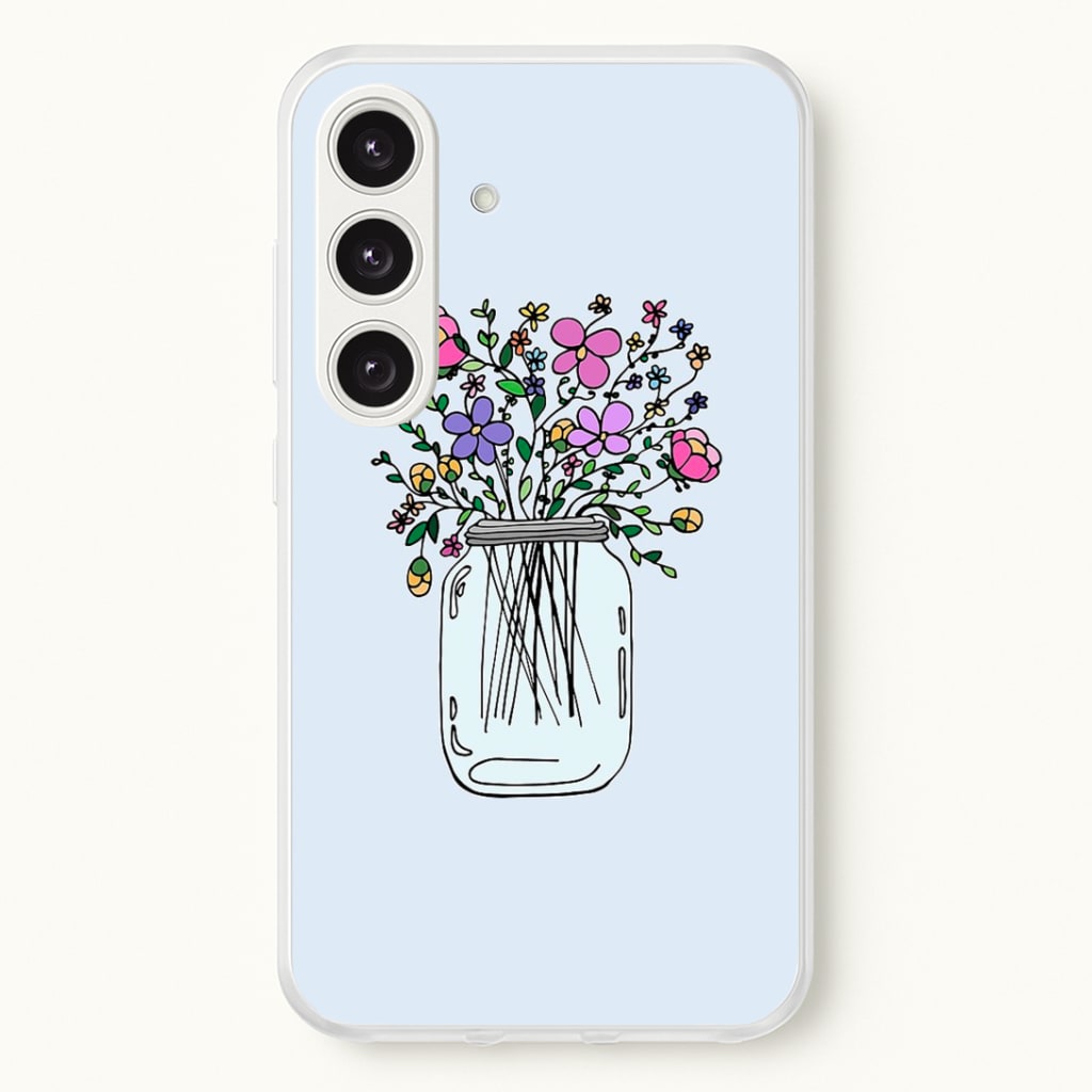 Cartoon Flower Jar Phone Case