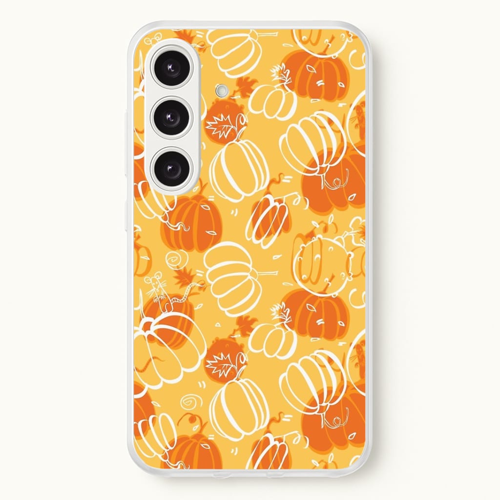 Drawn Pumpkin Pattern Phone Case