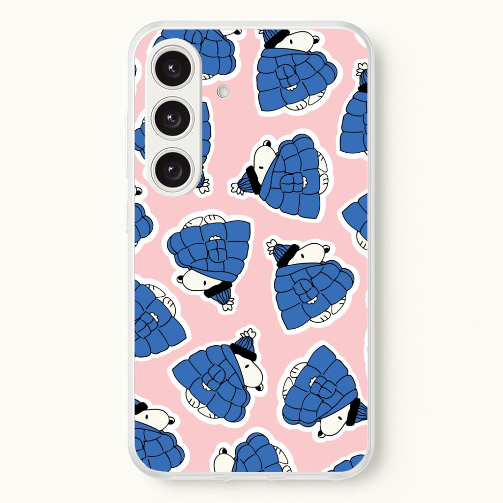 Cartoon Beagle Puffer Jacket Pattern Phone Case