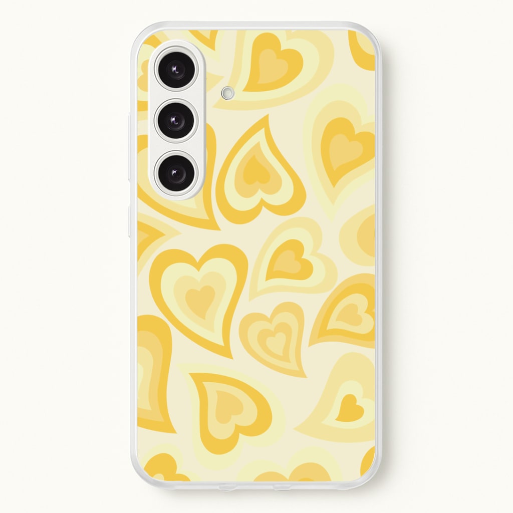 Yellow Hearts - Trippy Patterns Phone Case