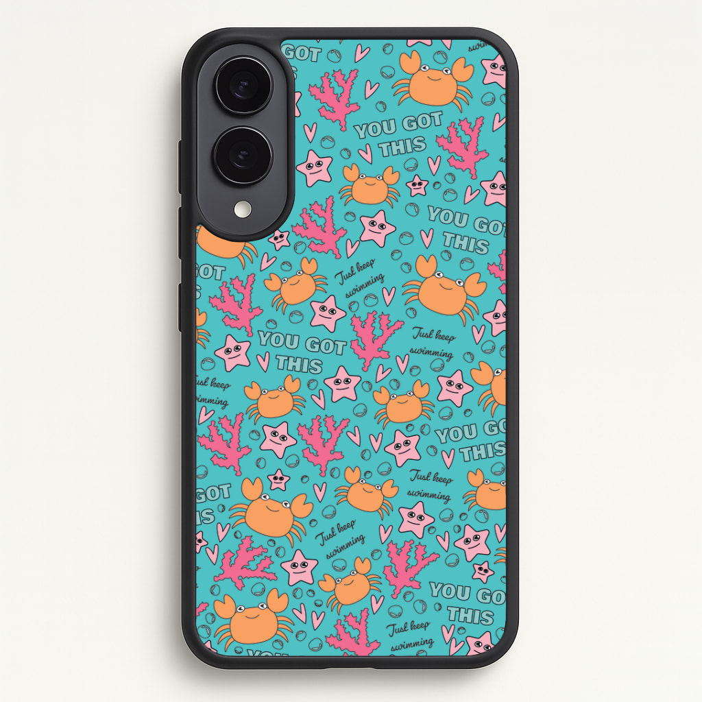 Crabs - Animal Patterns Phone Case - Galaxy S25 Edge / Standard