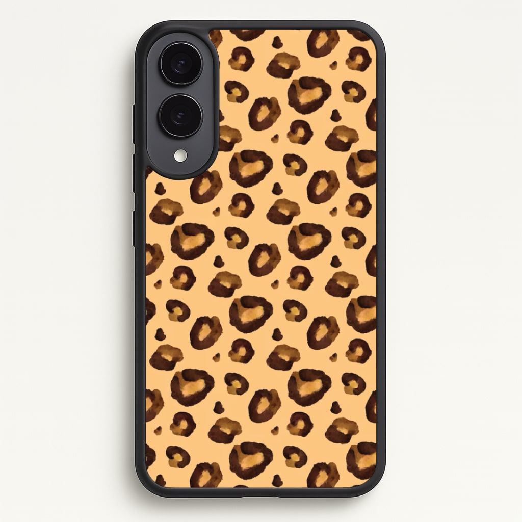 Watercolour Cheetah Print Phone Case - Galaxy S25 Edge / Standard