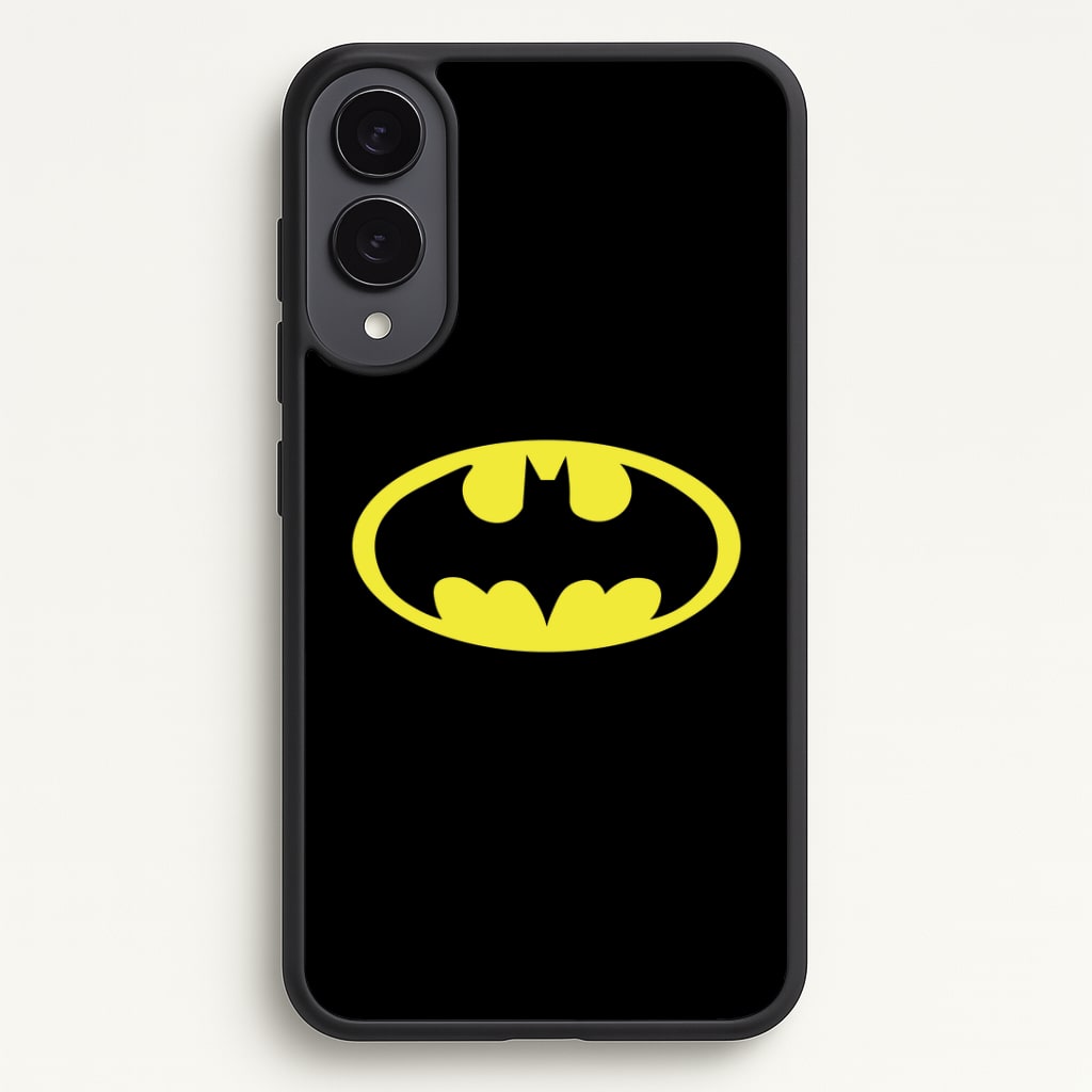 Black Bat Superhero Logo Phone Case - Galaxy S25 Edge / Standard
