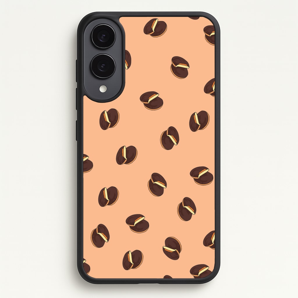 Jaffa Cakes - Biscuits Patterns Phone Case - Galaxy S25 Edge / Standard