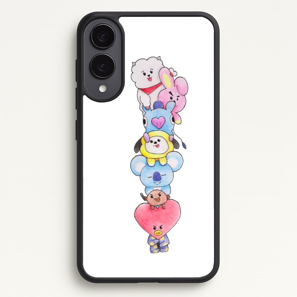 K-Pop Band BT21 Drawing Phone Case - Galaxy S25 Edge / Standard