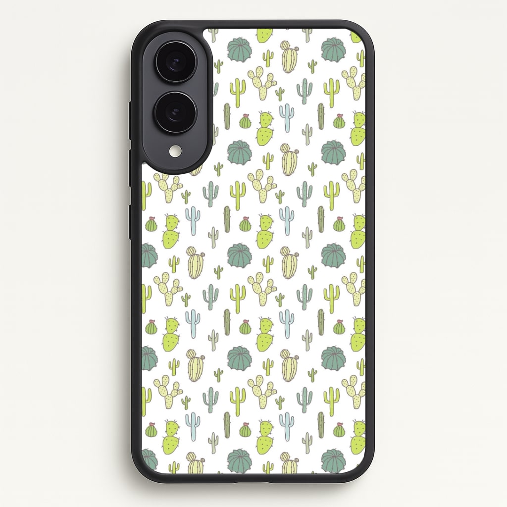 Cactus Pattern Phone Case - Galaxy S25 Edge / Standard