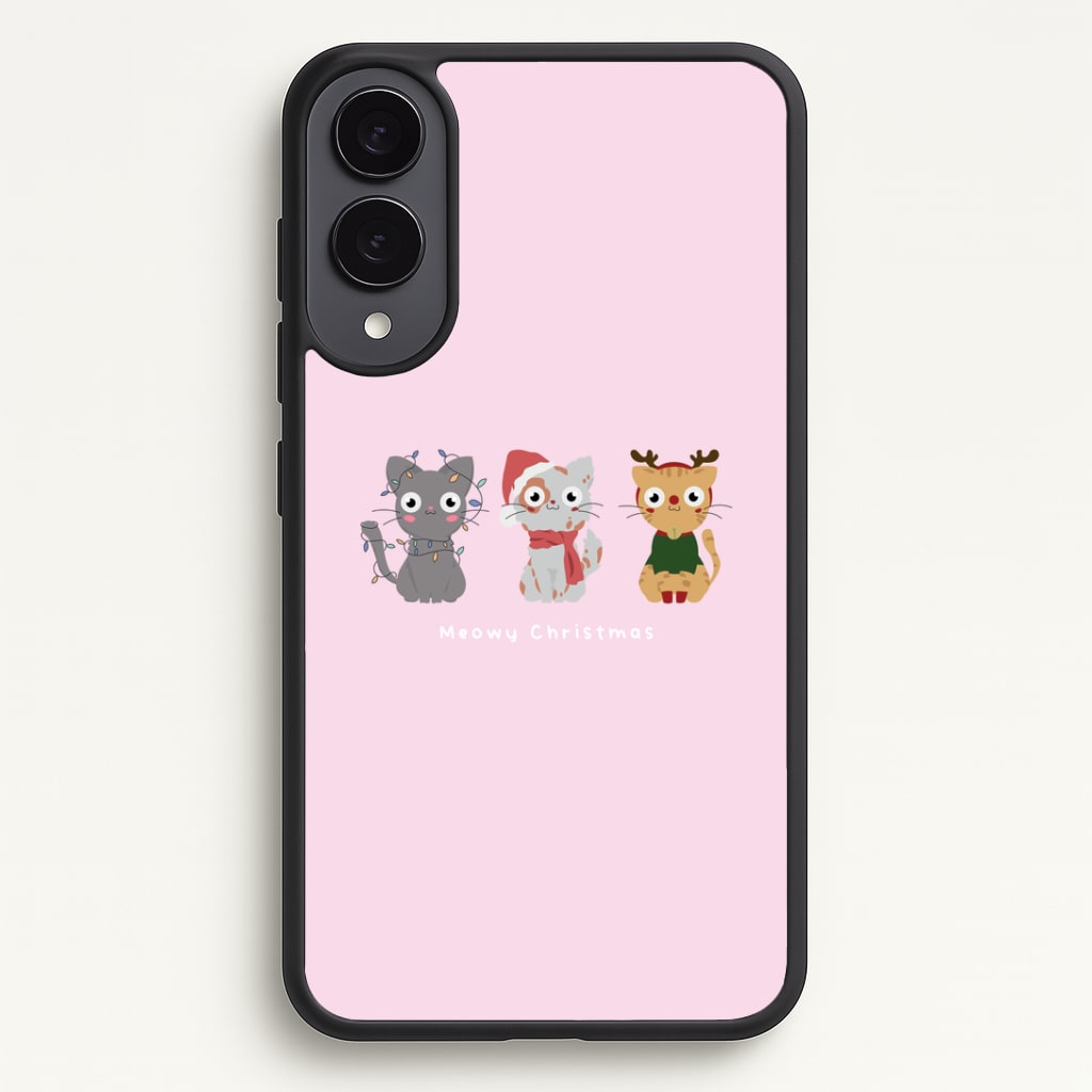 Meowy Christmas Phone Case - Galaxy S25 Edge / Standard