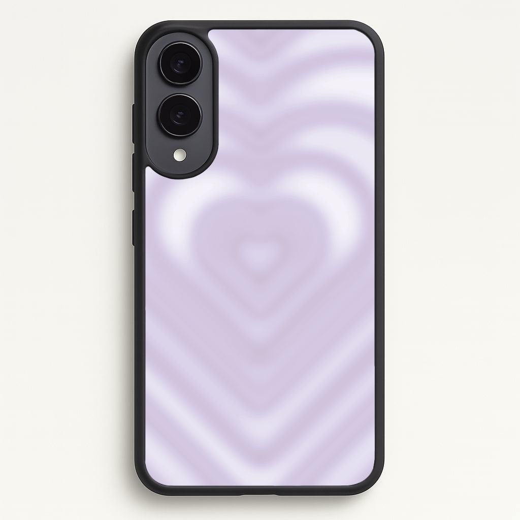 Drippy Love Heart Purple Phone Case - Galaxy S25 Edge / Standard
