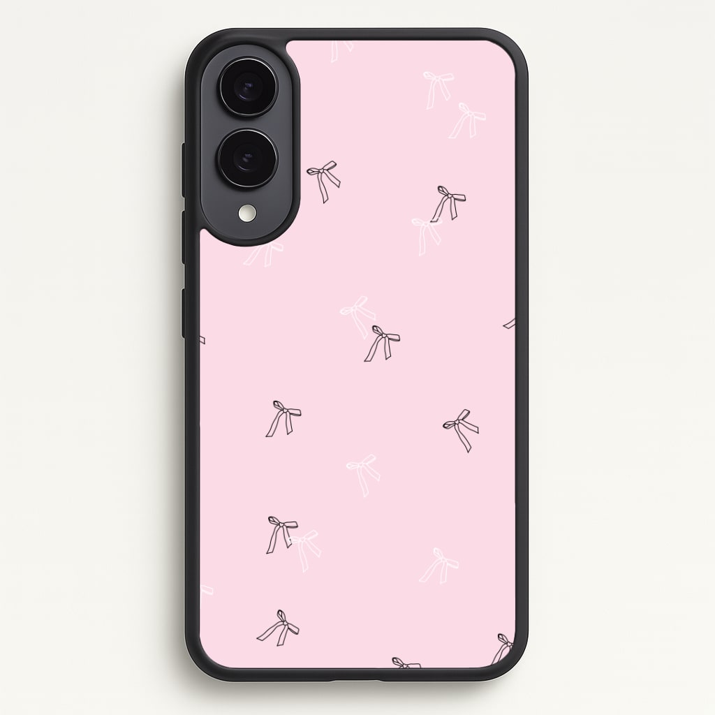 Coquette Mini Bows Pattern Pink Phone Case - Galaxy S25 Edge / Standard