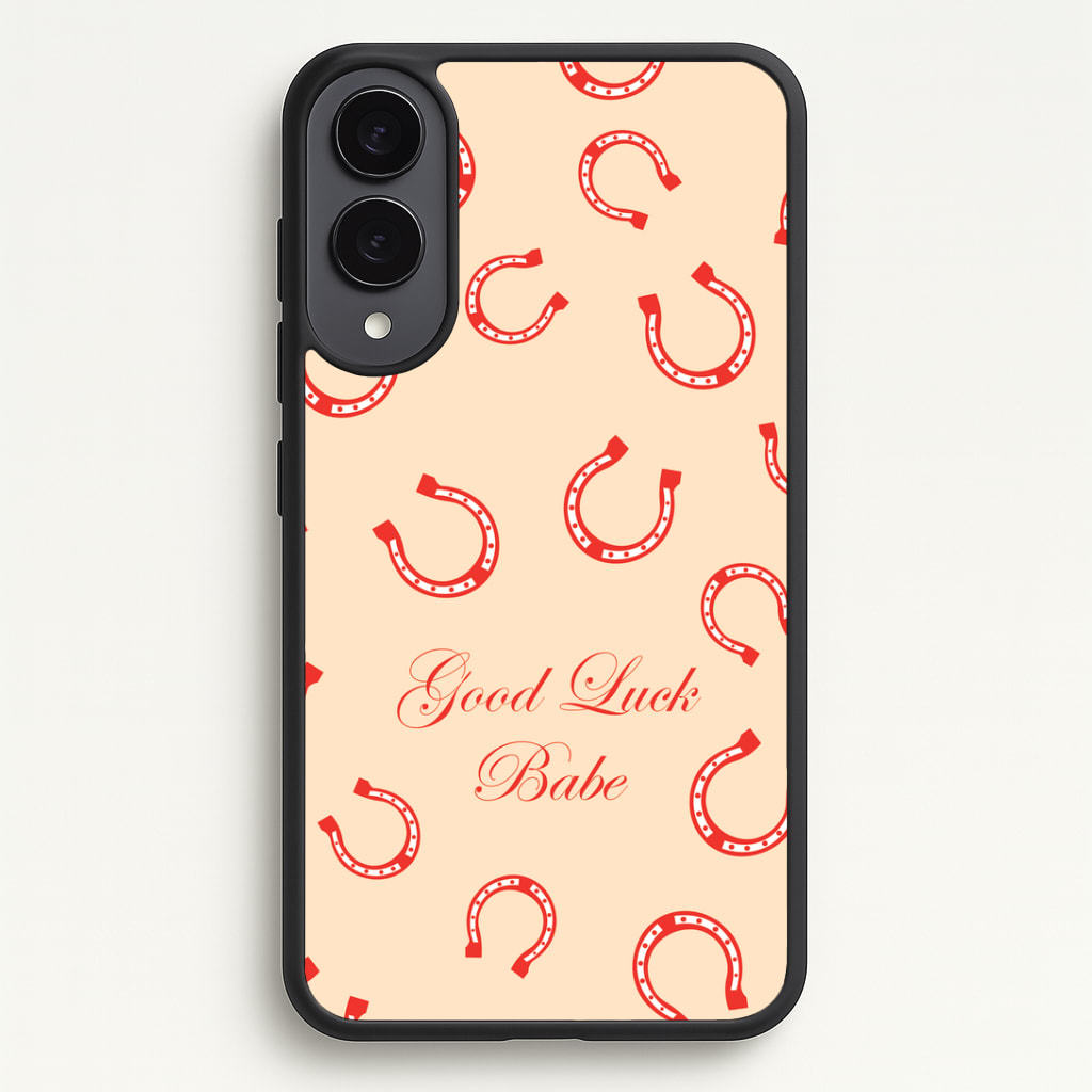 Good Luck Babe Horseshoe Phone Case - Galaxy S25 Edge / Standard