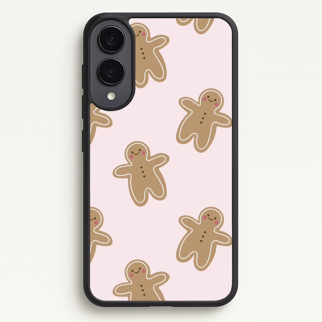 Gingerbread Men Christmas Pattern Phone Case - Galaxy S25 Edge / Standard
