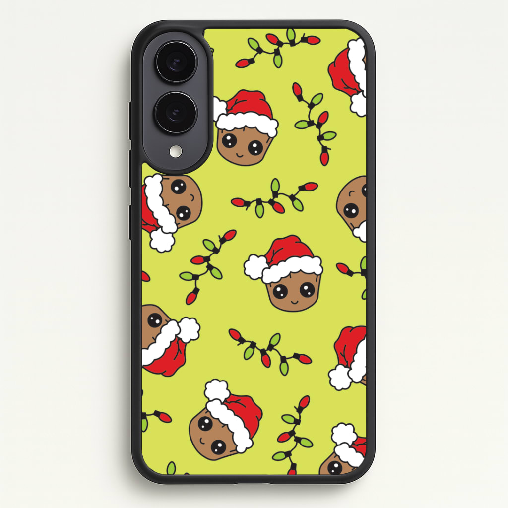 Christmas Tree Hero Pattern Phone Case - Galaxy S25 Edge / Standard