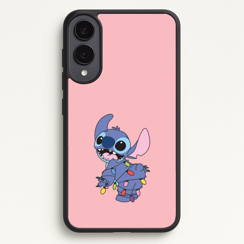 Cute Blue Alien Fairylights Phone Case - Galaxy S25 Edge / Standard