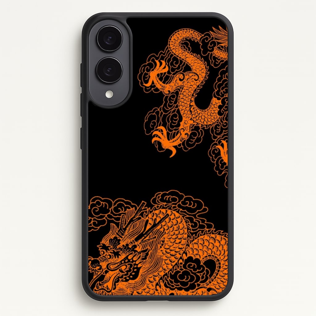 Orange Dragon Phone Case - Galaxy S25 Edge / Standard