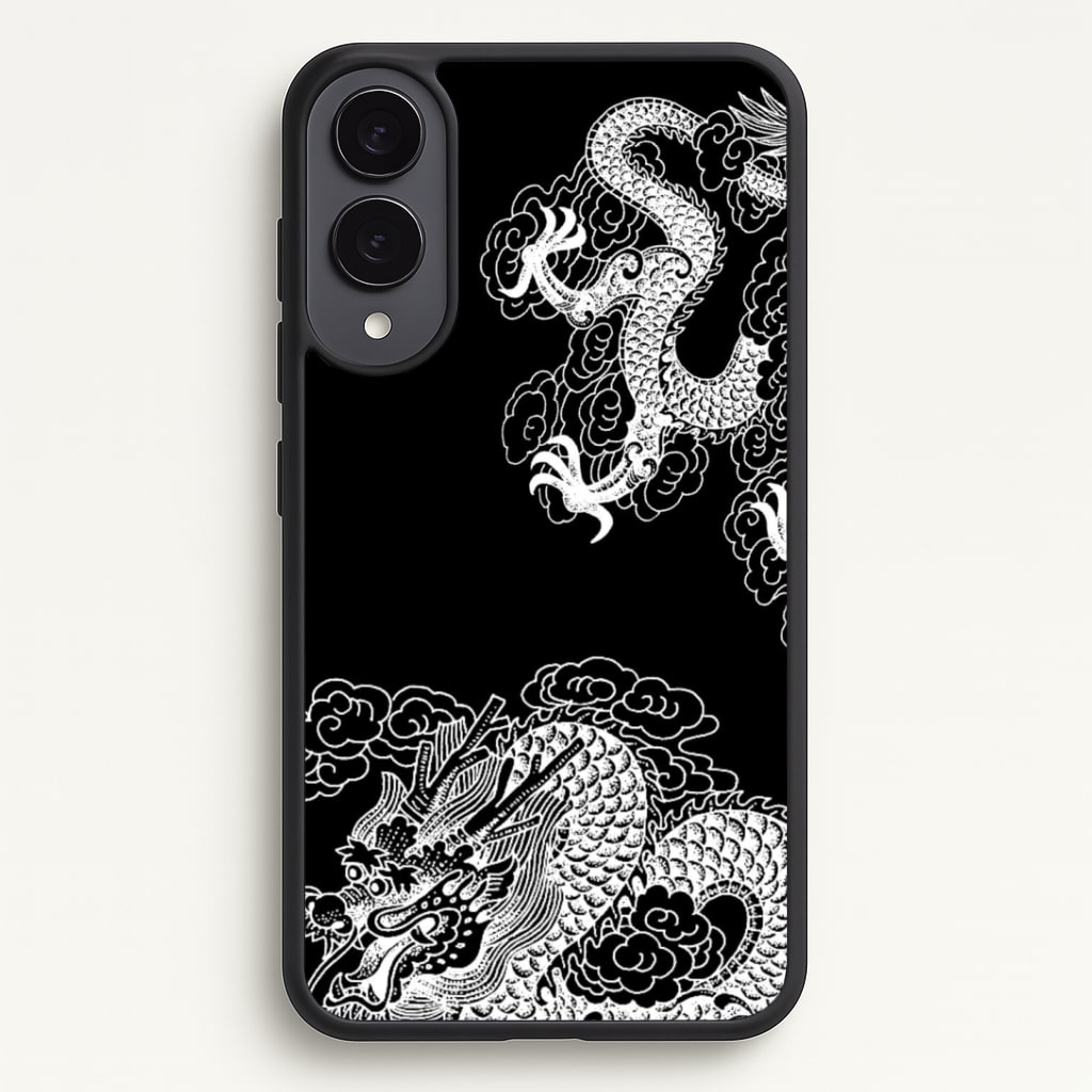 White Dragon Phone Case - Galaxy S25 Edge / Standard