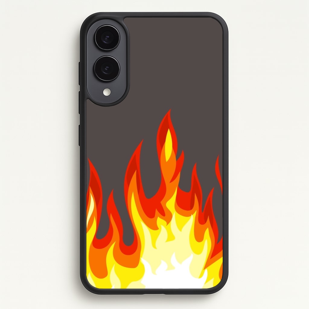 Grey Flame Phone Case - Galaxy S25 Edge / Standard