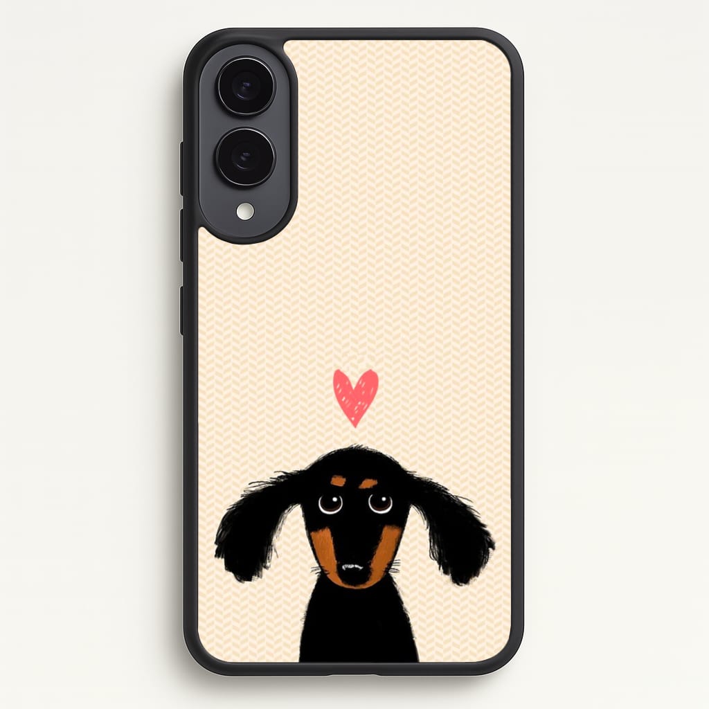 Dachshund Puppy Love Phone Case - Galaxy S25 Edge / Standard