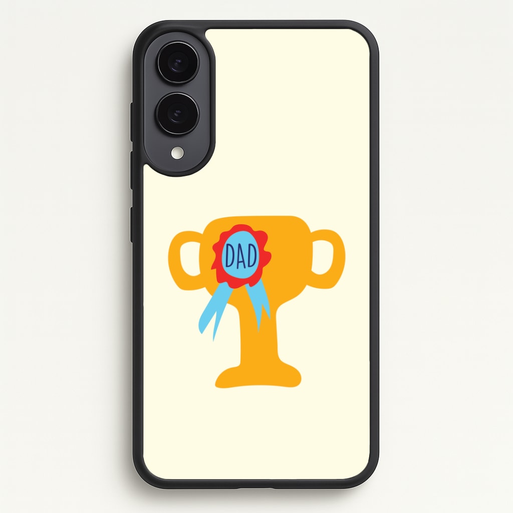 Cartoon Dad Trophy Phone Case - Galaxy S25 Edge / Standard