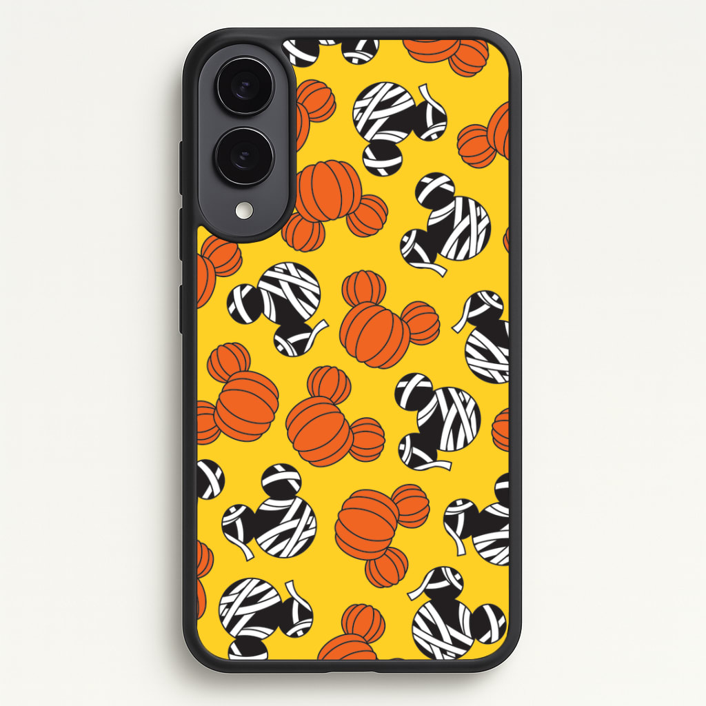 Pumpkin And Mummy Mouse Pattern Phone Case - Galaxy S25 Edge / Standard