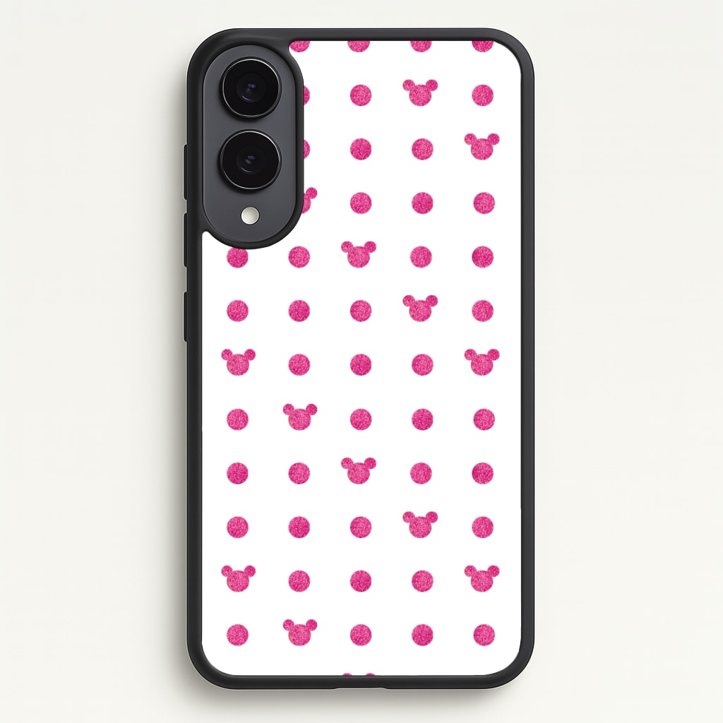 Mickey Polkadot White Fairytale Phone Case - Galaxy S25 Edge / Standard