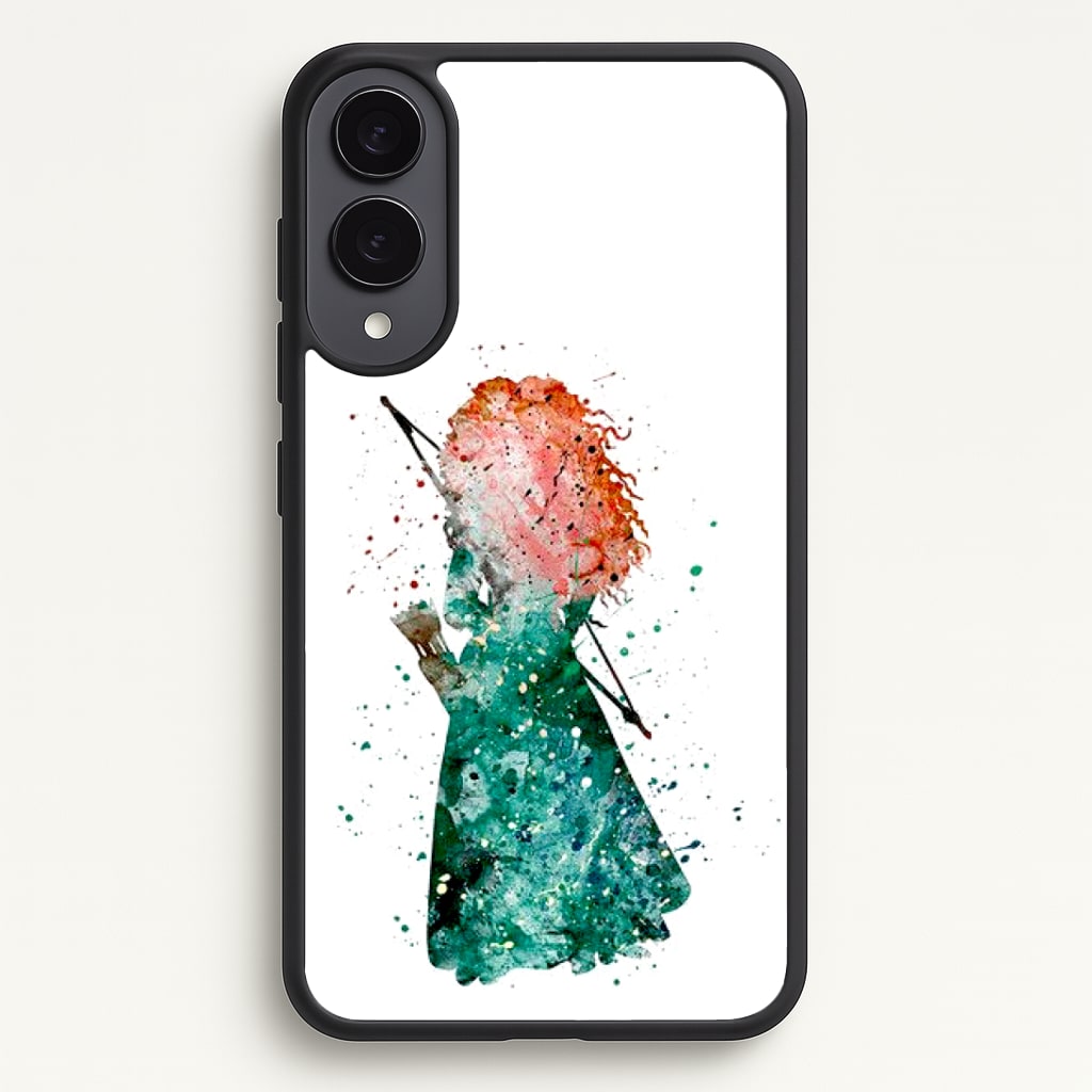 Watercolour Princess Merida Brave Fairytale Phone Case - Galaxy S25 Edge / Standard