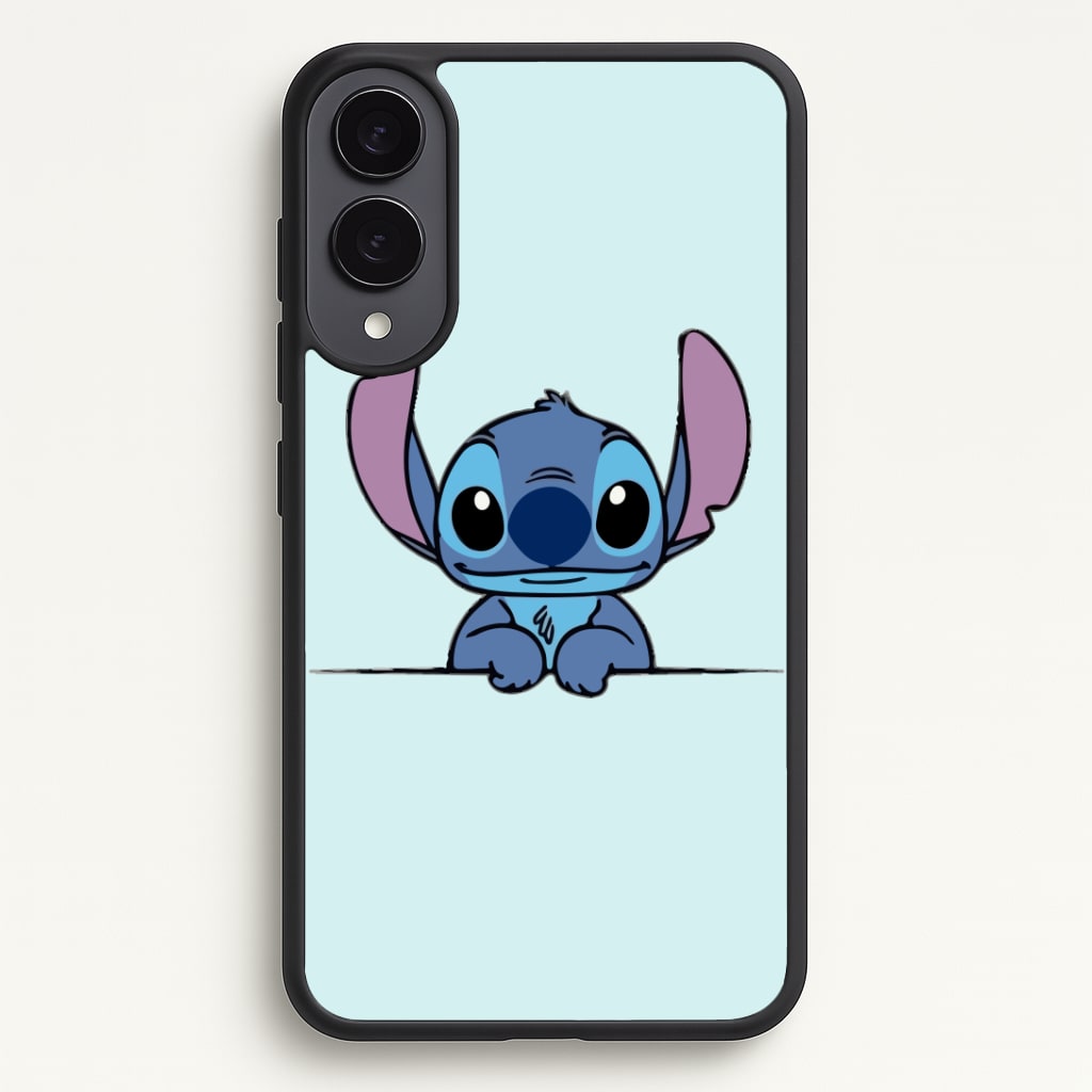 Alien Blue Leaning Phone Case - Galaxy S25 Edge / Standard