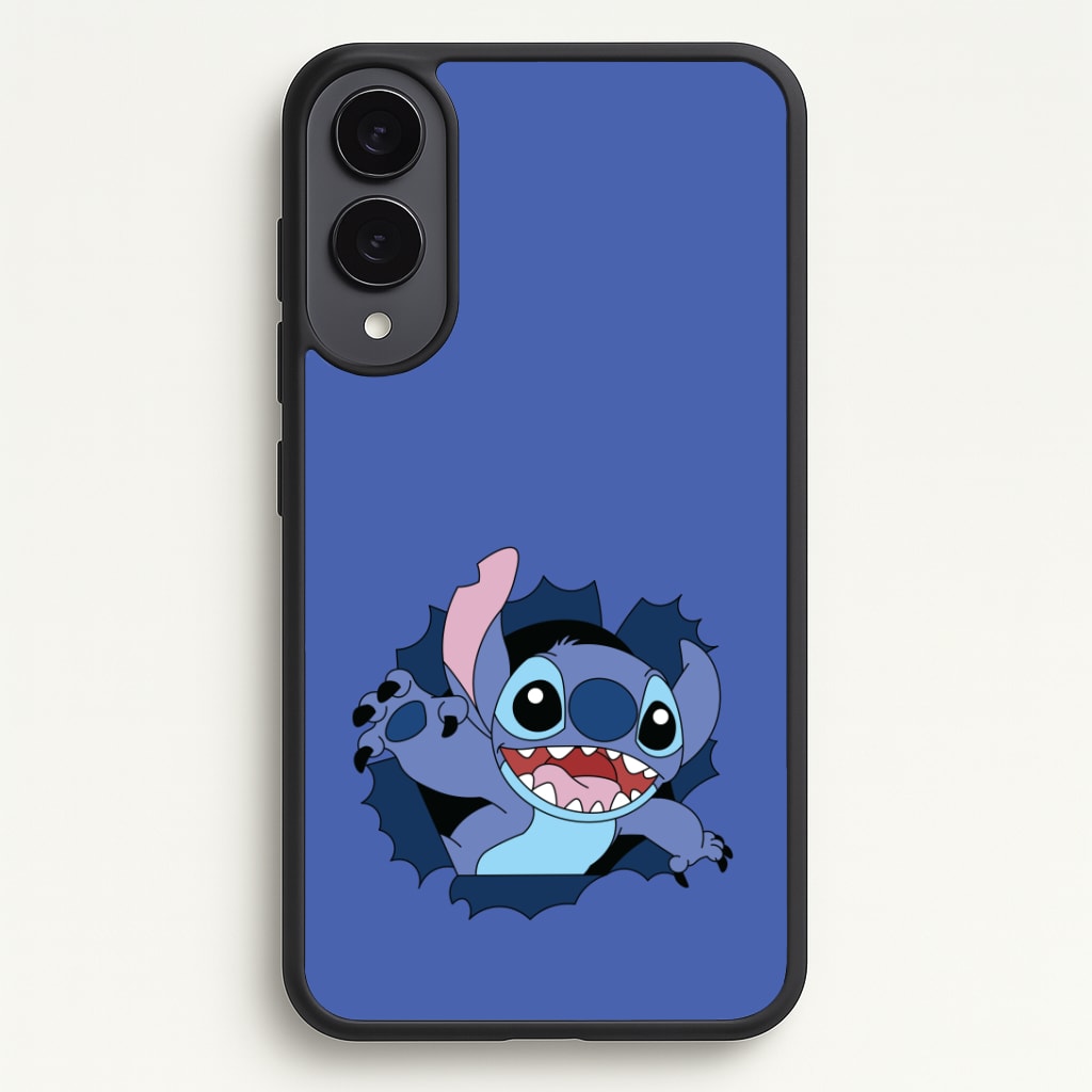 Torn Blue Alien Phone Case - Galaxy S25 Edge / Standard