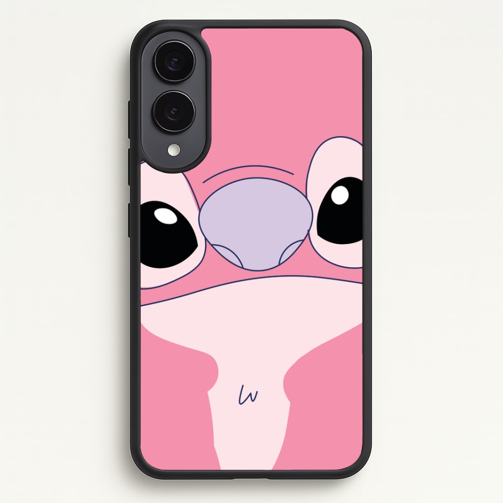 Cute Pink Alien Face Phone Case - Galaxy S25 Edge / Standard