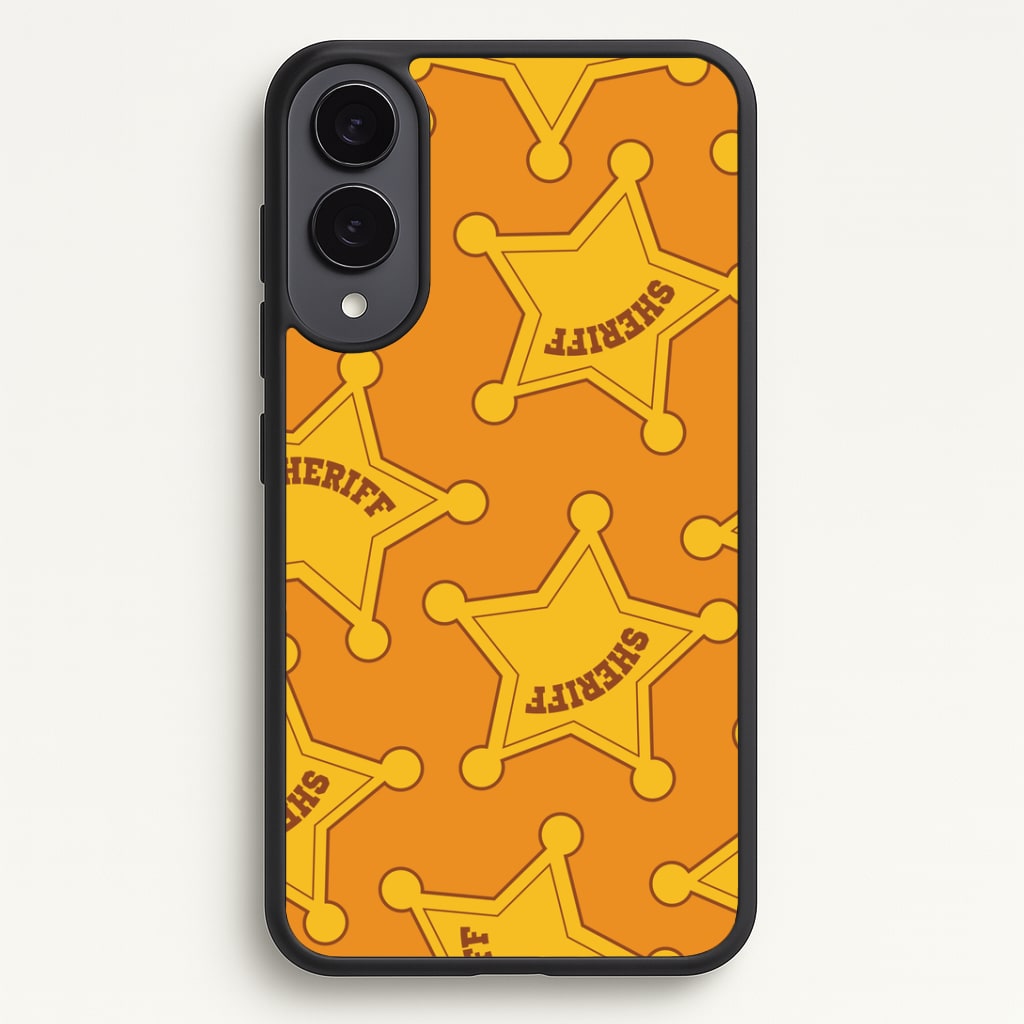 Sheriff Badge Pattern Phone Case - Galaxy S25 Edge / Standard