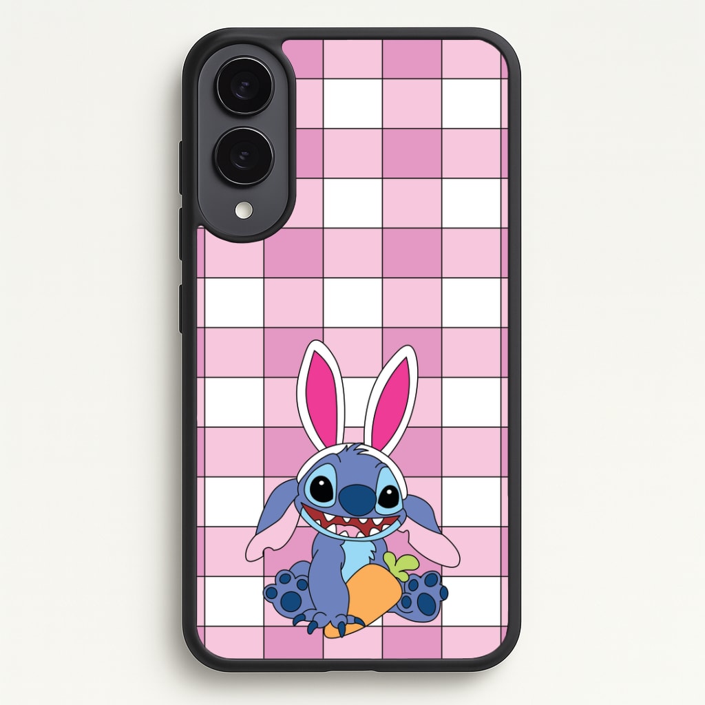 Easter Bunny Blue Alien Phone Case - Galaxy S25 Edge / Standard