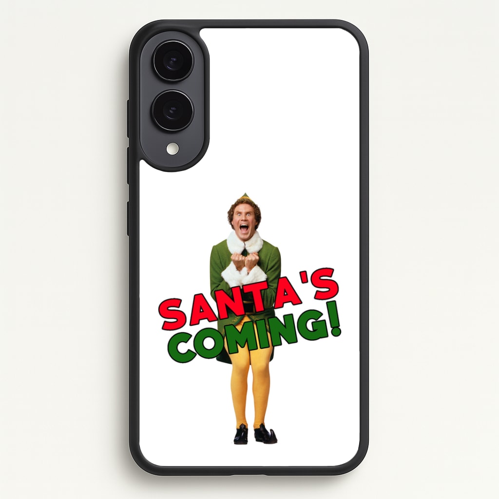 Buddy The Elf - Santa's Coming! Phone Case - Galaxy S25 Edge / Standard
