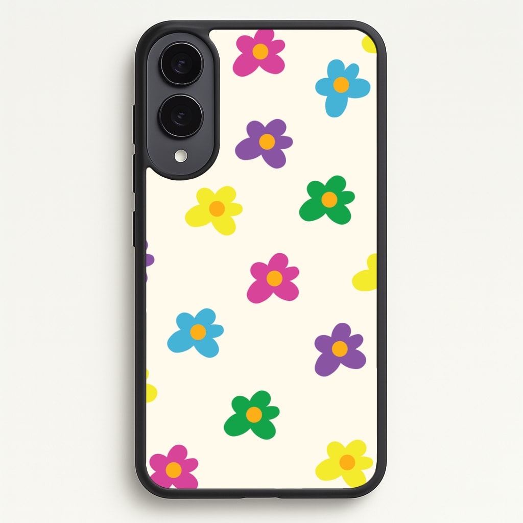 Cute Flower Pattern - Floral Phone Case - Galaxy S25 Edge / Standard