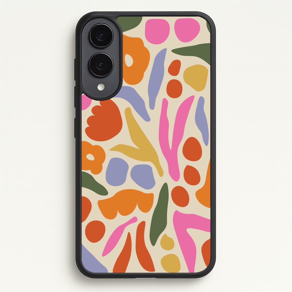 Abstract Floral Pattern - Floral Phone Case - Galaxy S25 Edge / Standard