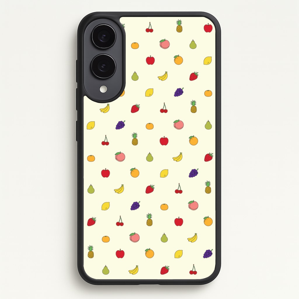 Miniature Fruits Pattern Phone Case - Galaxy S25 Edge / Standard