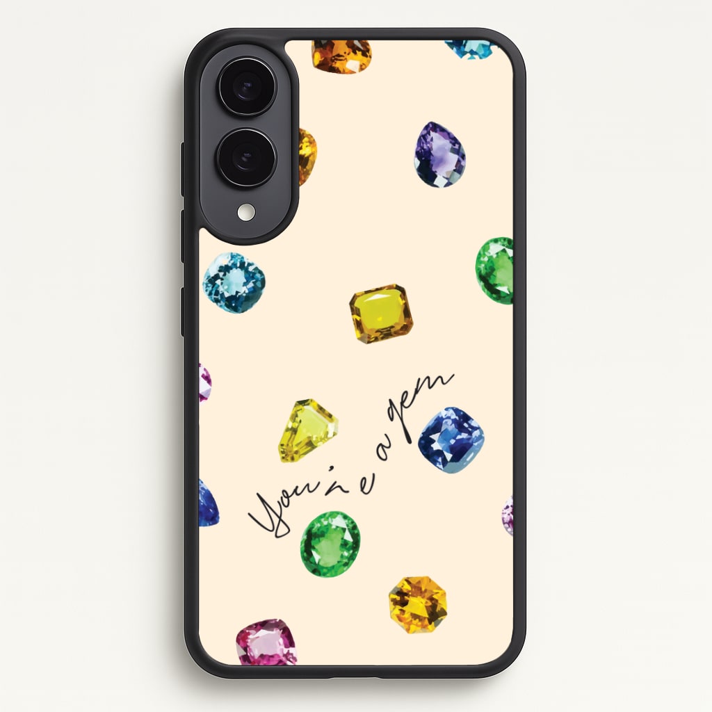 You're A Gem Pattern Phone Case - Galaxy S25 Edge / Standard